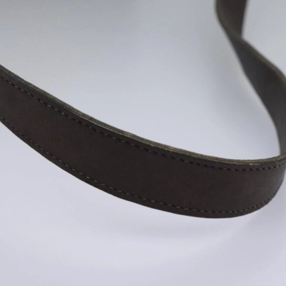 Christian Dior Trotter Canvas Shoulder Bag Beige Brown gold Auth - Picture 9 of 16